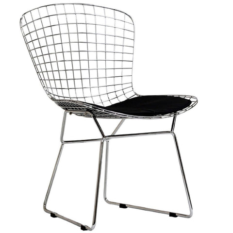 Bertoiay Style Side Chair Wire-Base-Chrome